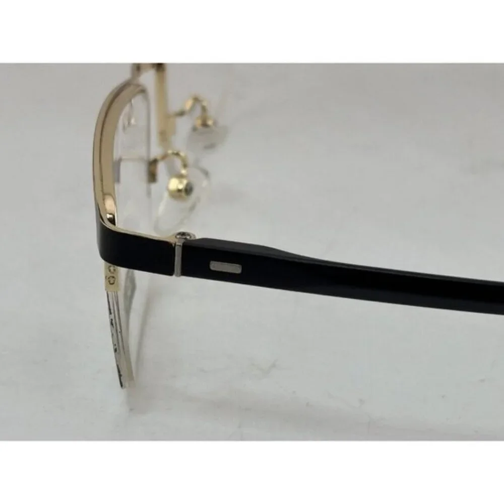 INCLINE - 2050 57-16-148 C4 Black & Gold Half Rim Eyeglass Frames - Picture 8 of 8